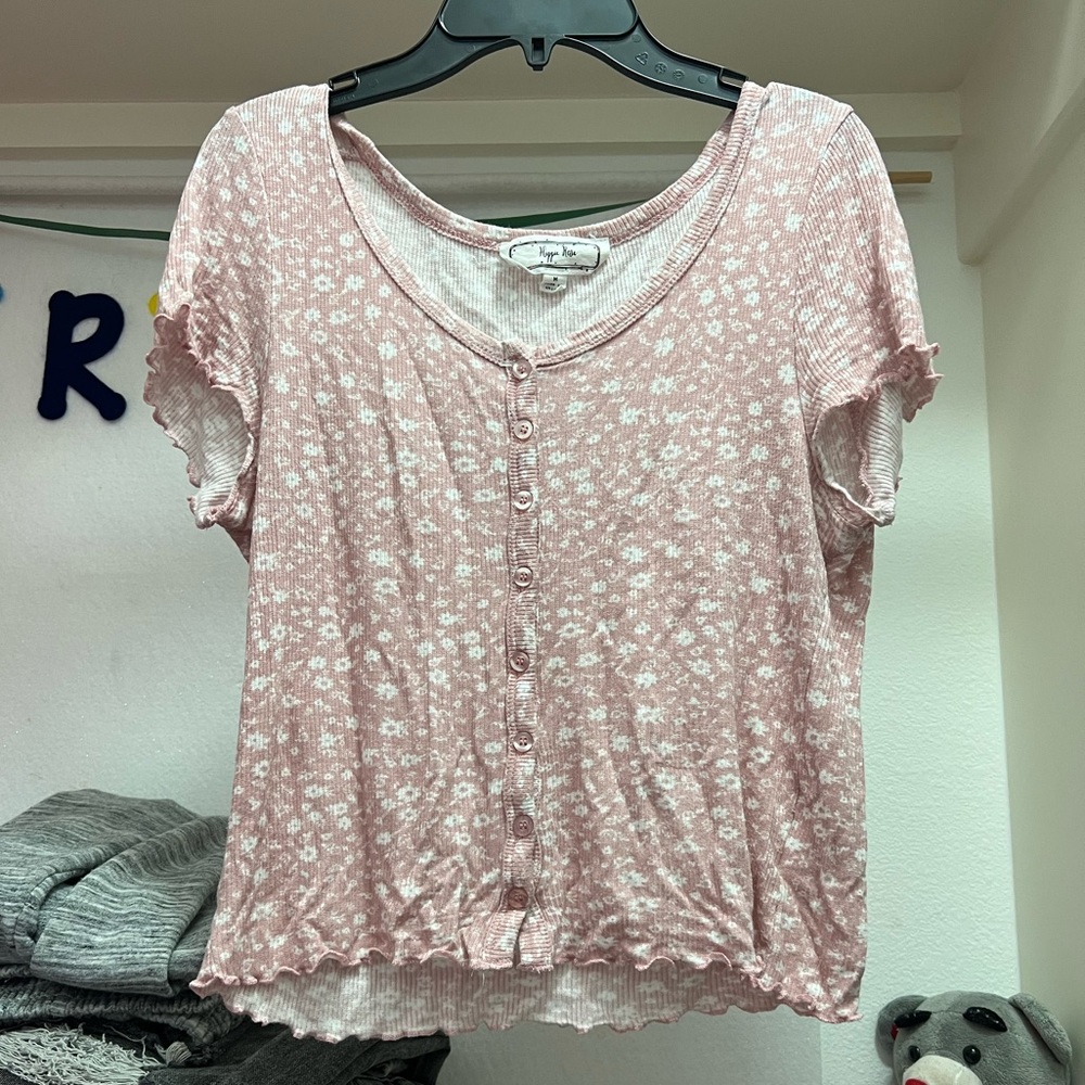 Pink crop top